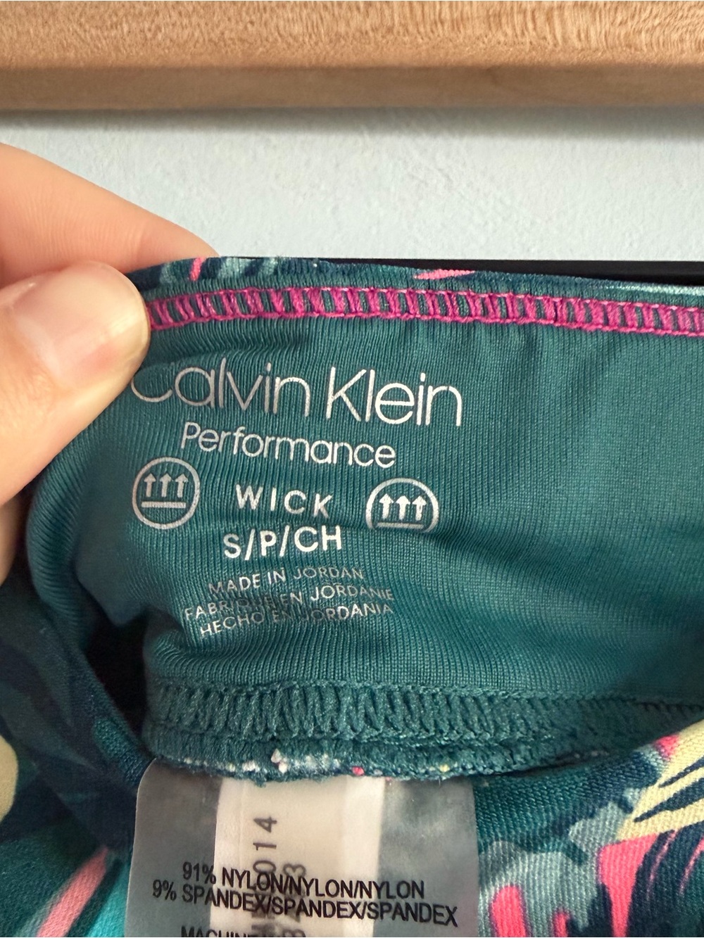 Calvin Klein Performance Tropical Print Leggings - Picture 3 of 7